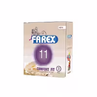 کاندوم فارکس مدل Comfort fit – 11 حجم 3 عدد