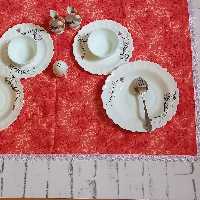 سفره پارچه ای 4 نفره دورو 