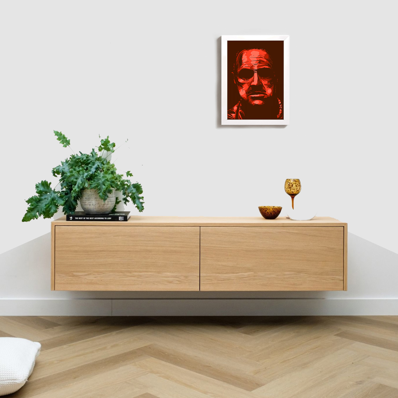 تابلو مدل فیلم پدرخوانده مارلون براندو marlon brando god father W505