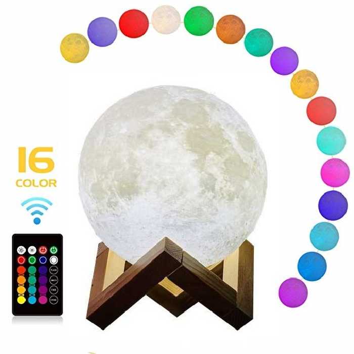 آباژور رومیزی مدل کره ماه 