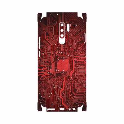 برچسب پوششی ماهوت مدل Red Printed Circuit Board-FullSkin مناسب برای گوشی موبایل شیائومی Redmi 9