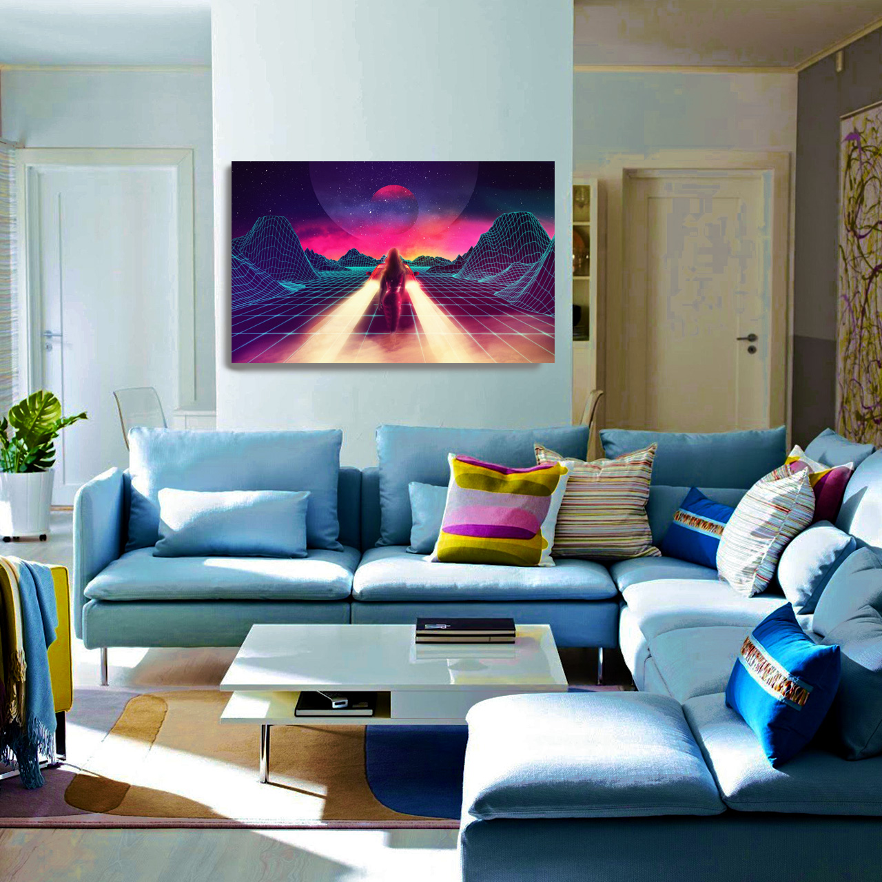 تابلو شاسی طرح کوه و ماشین کد VI087