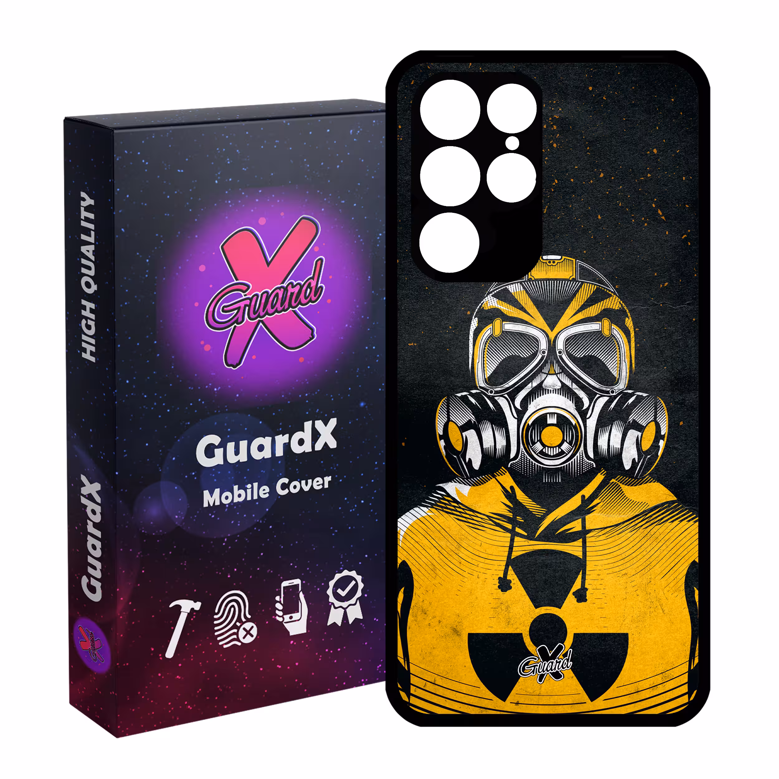 کاور گارد ایکس طرح Mask مدل Glass10164 مناسب برای گوشی موبایل سامسونگ Galaxy S22 Ultra