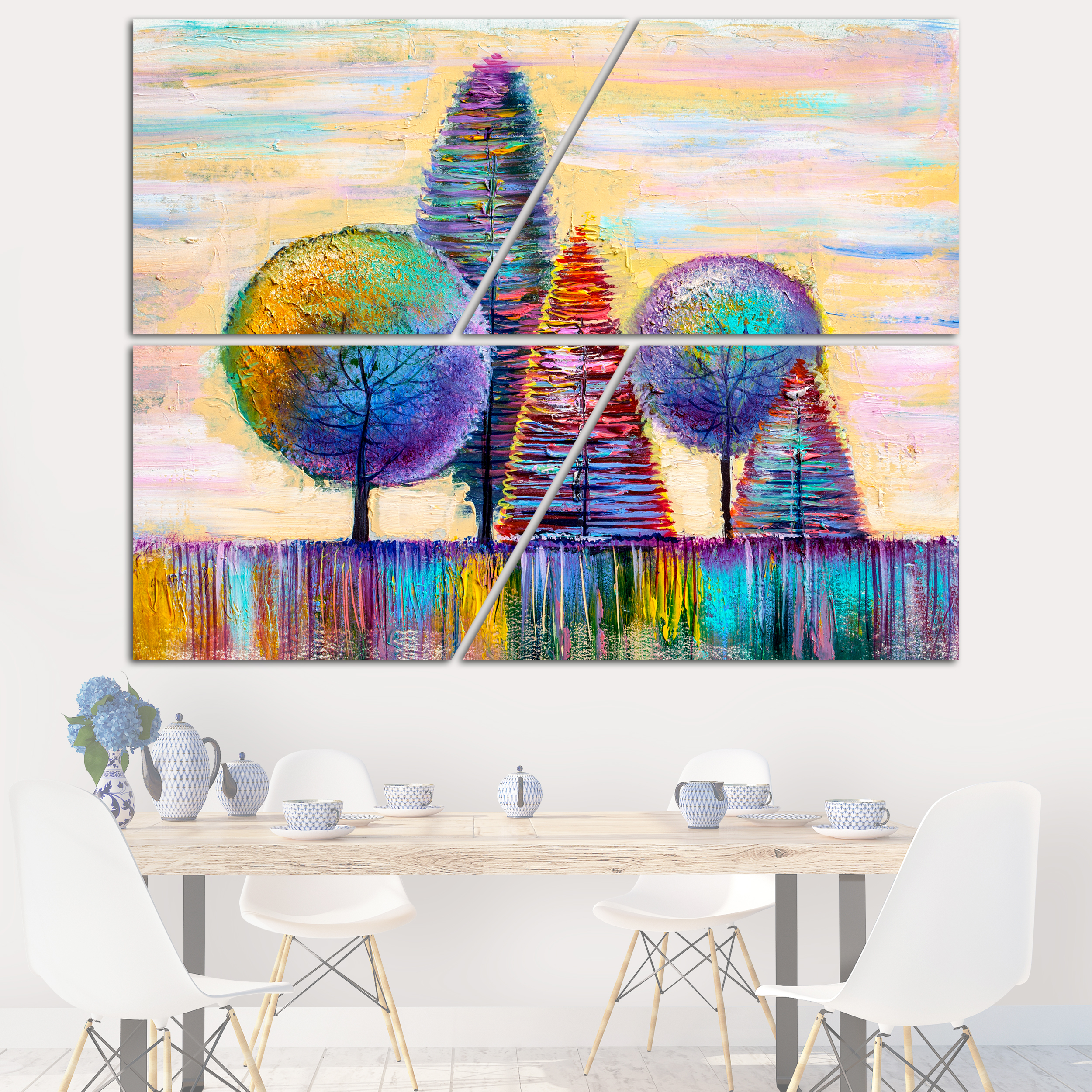 تابلو شاسی 4 تکه مدل PAI_897_115150_C_4PCS60_W