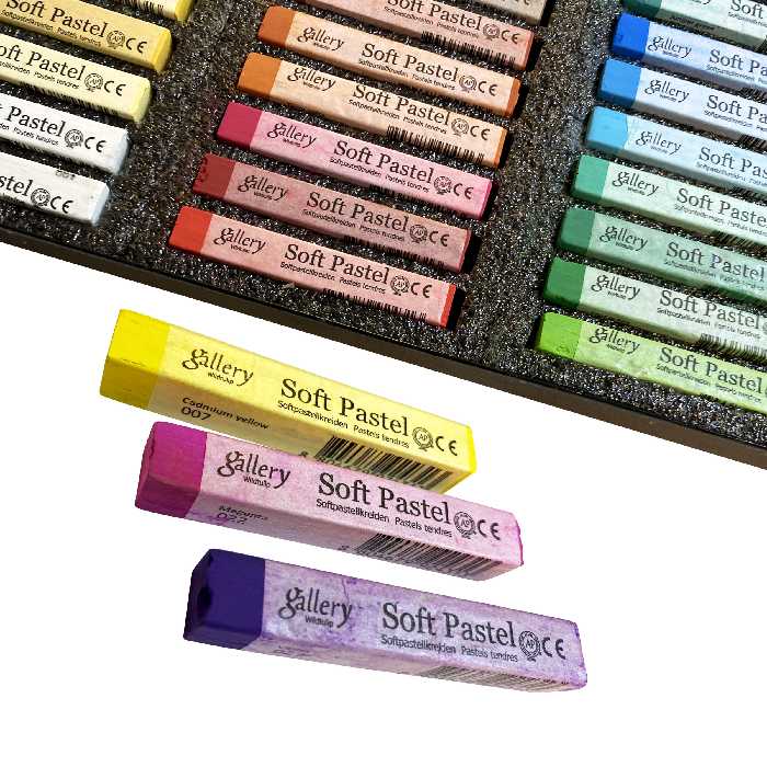 پاستل گچی 48 رنگ  آرتیست گالری مدل تولیپ کد 110