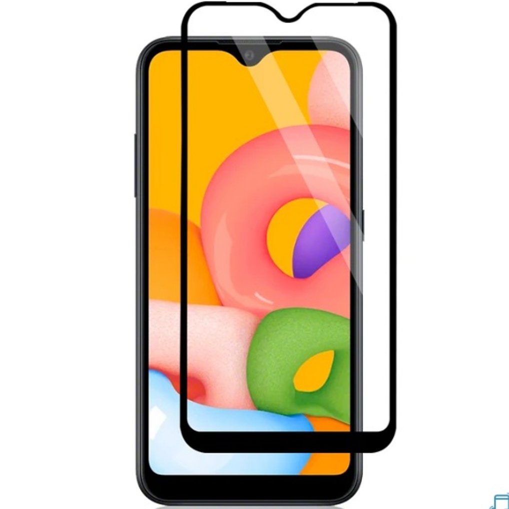 (پک دوعددی ) گلس فول شیشه ای  سامسونگ A01