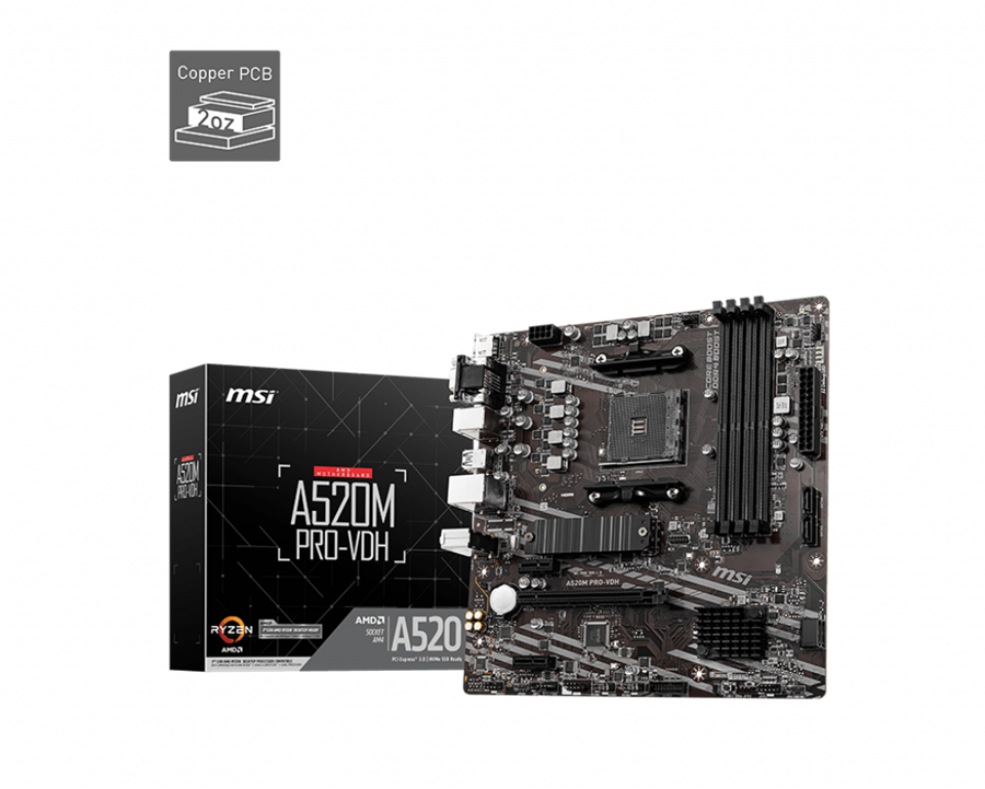 مادربرد ام اس آی مدل A520M PRO-VDH سوکت AM4