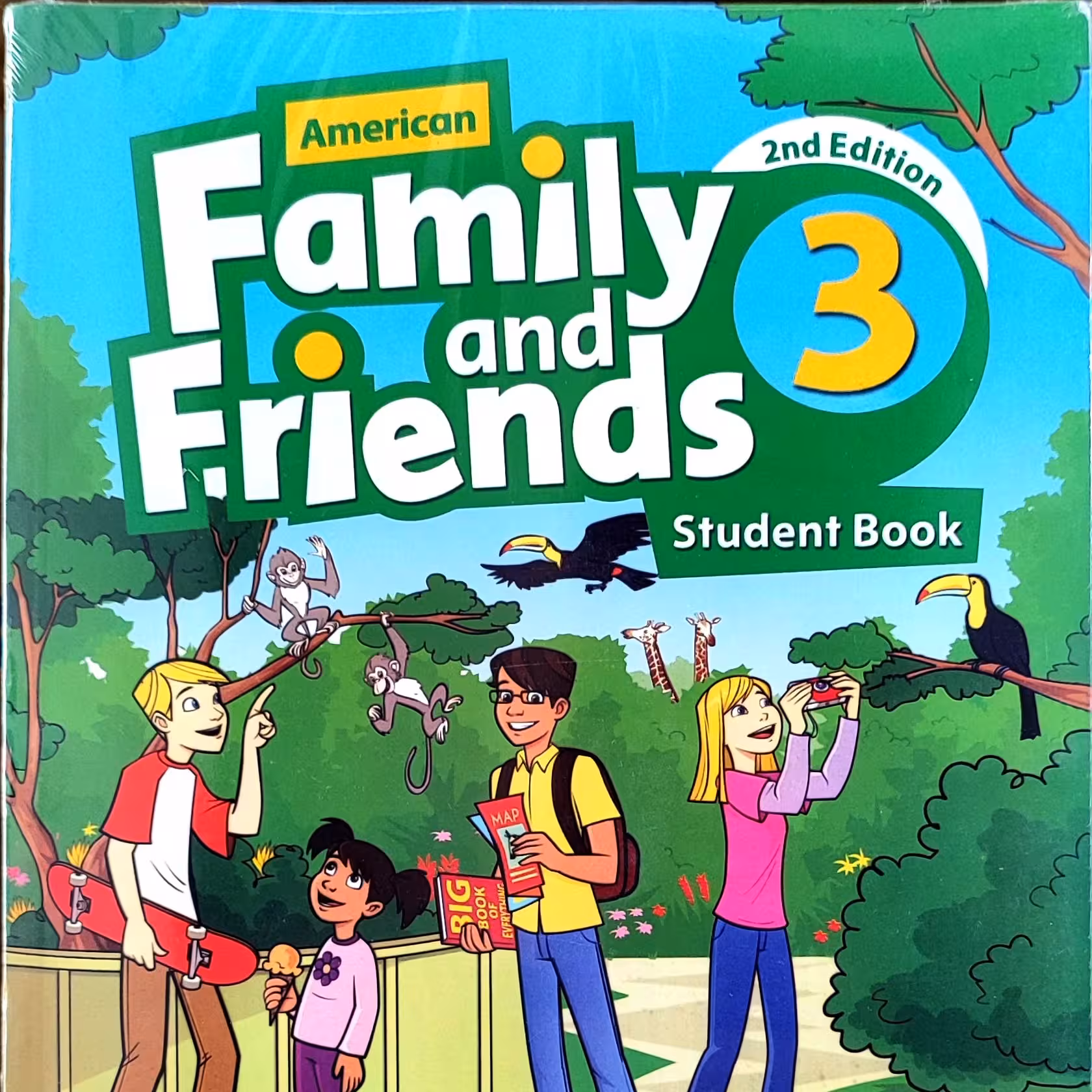 کتاب زبان کودکان آمریکن فمیلی اند فرندز سه ویرایش دوم American Family and Friends 3