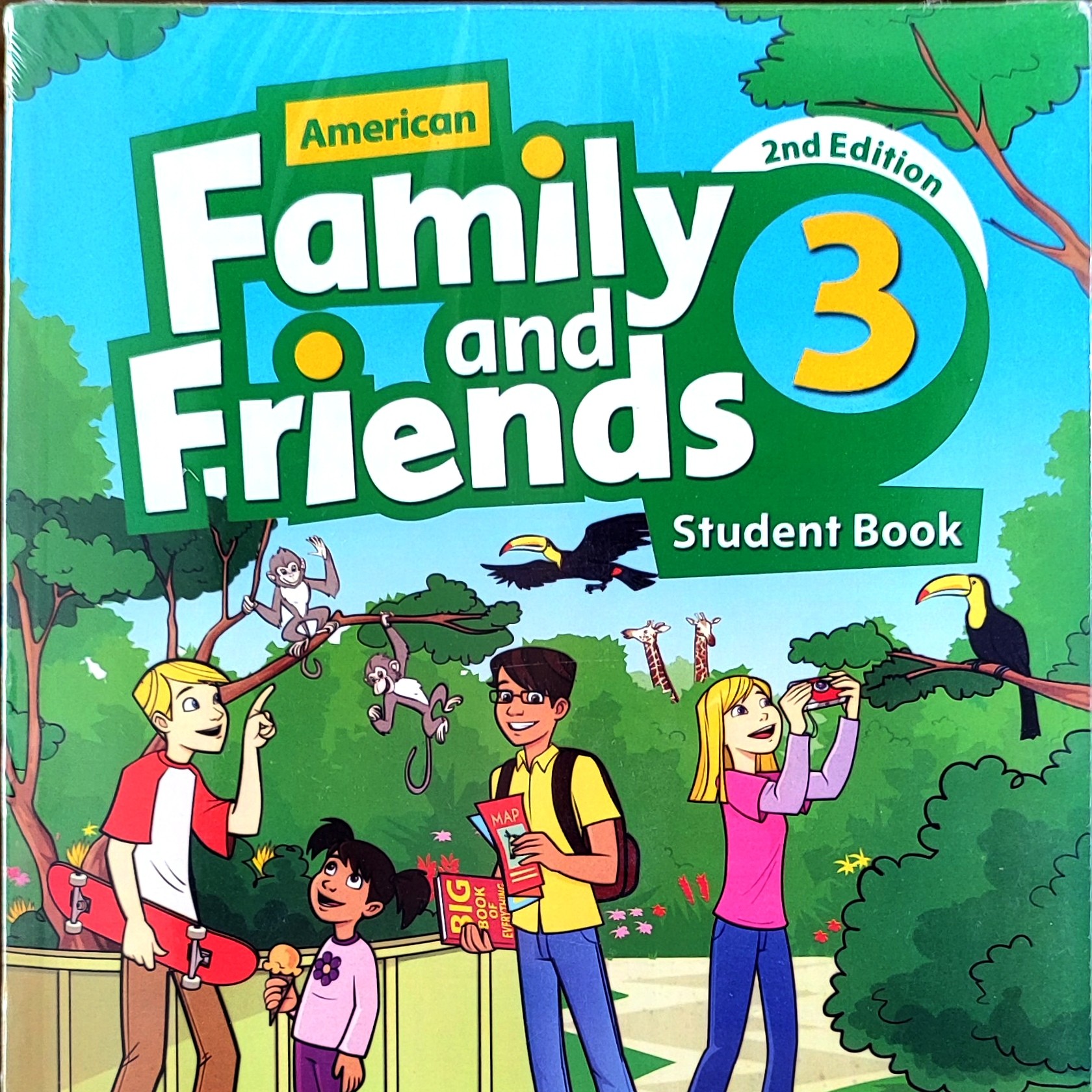 کتاب زبان کودکان آمریکن فمیلی اند فرندز سه ویرایش دوم American Family and Friends 3