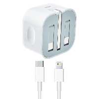 شارژر 35 وات سولوفر مدل IPHONE 14 35W به همراه کابل تبدیل لایتنینگ به USB-C | کالا مکس
