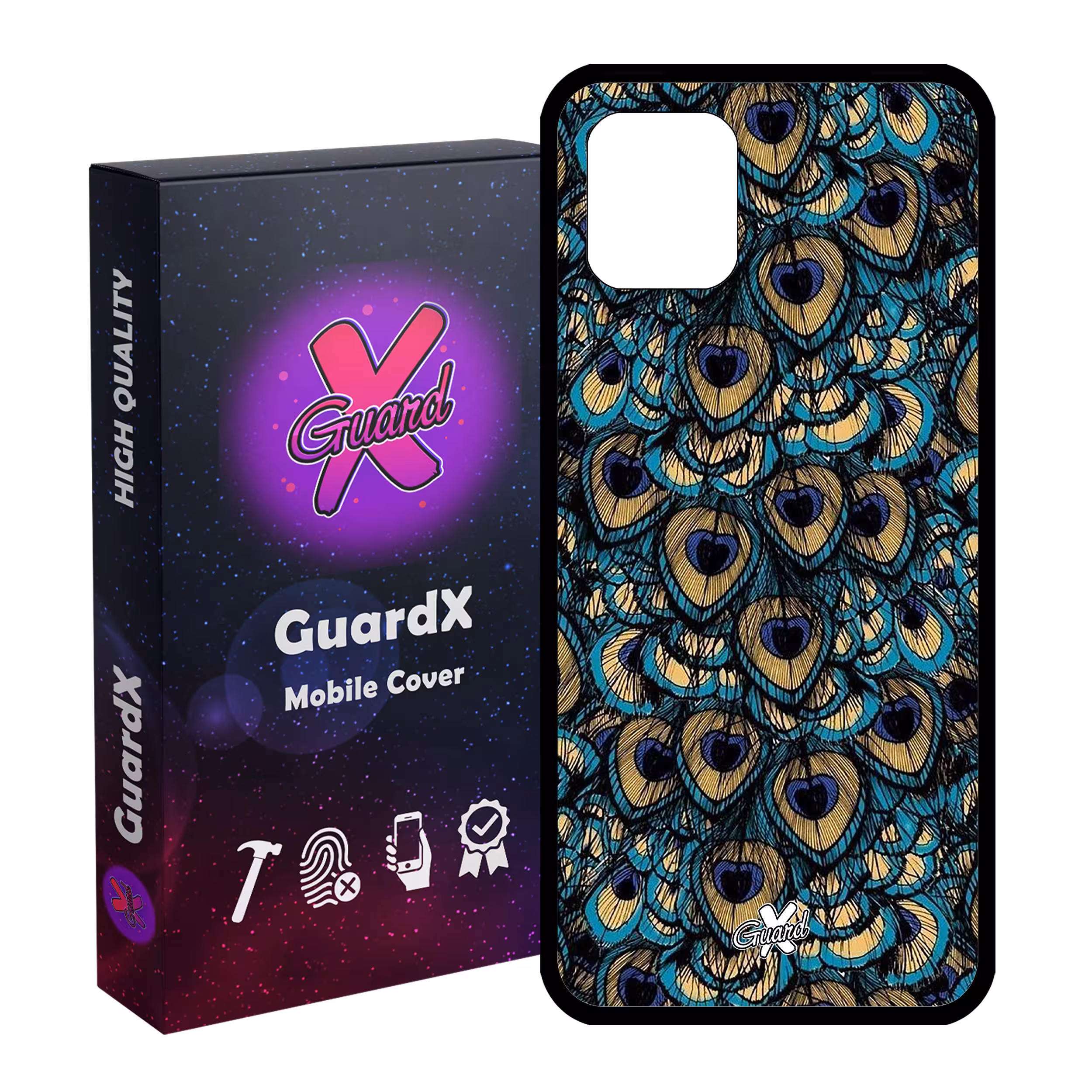 کاور گارد ایکس طرح Peacock مدل Glass10092 مناسب برای گوشی موبایل سامسونگ Galaxy Note 10 Lite