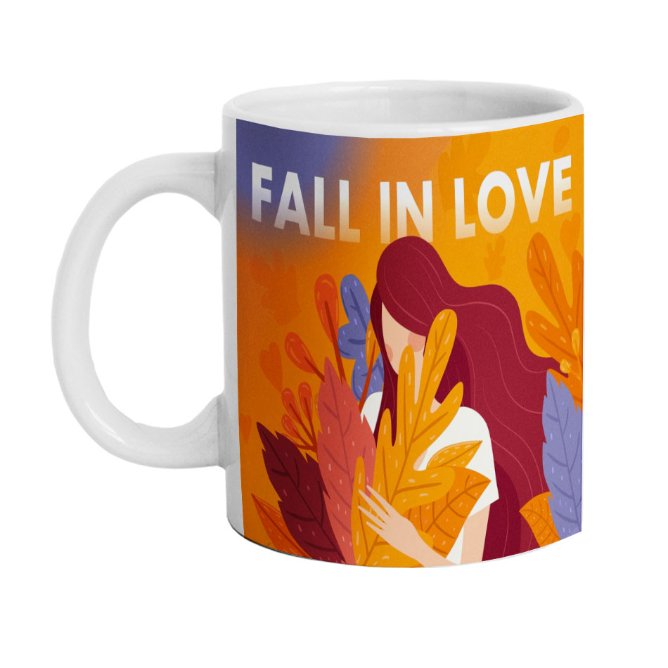 ماگ دارلی طرح دخترانه پاییز مدل MG2773