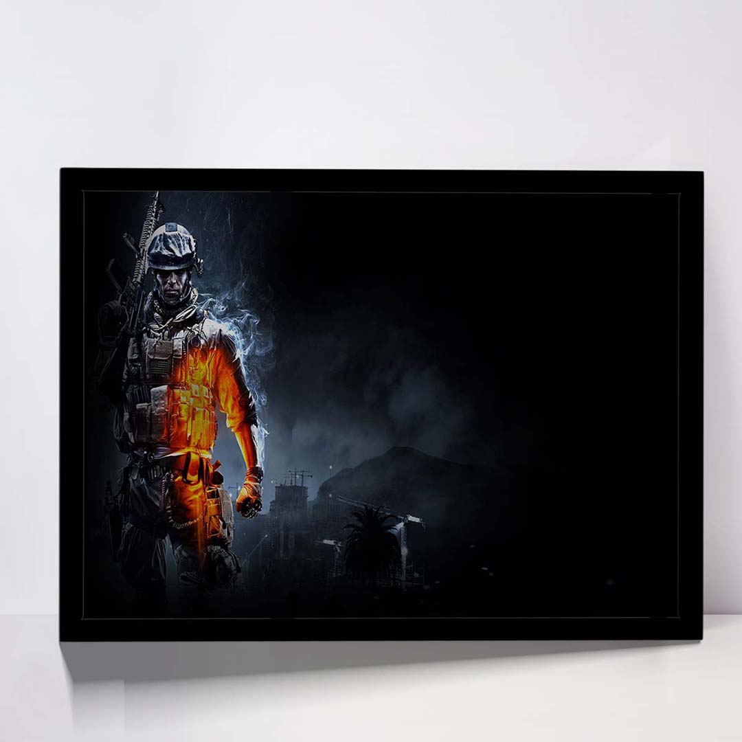 تابلو مدل battle fire rose کد F-11012