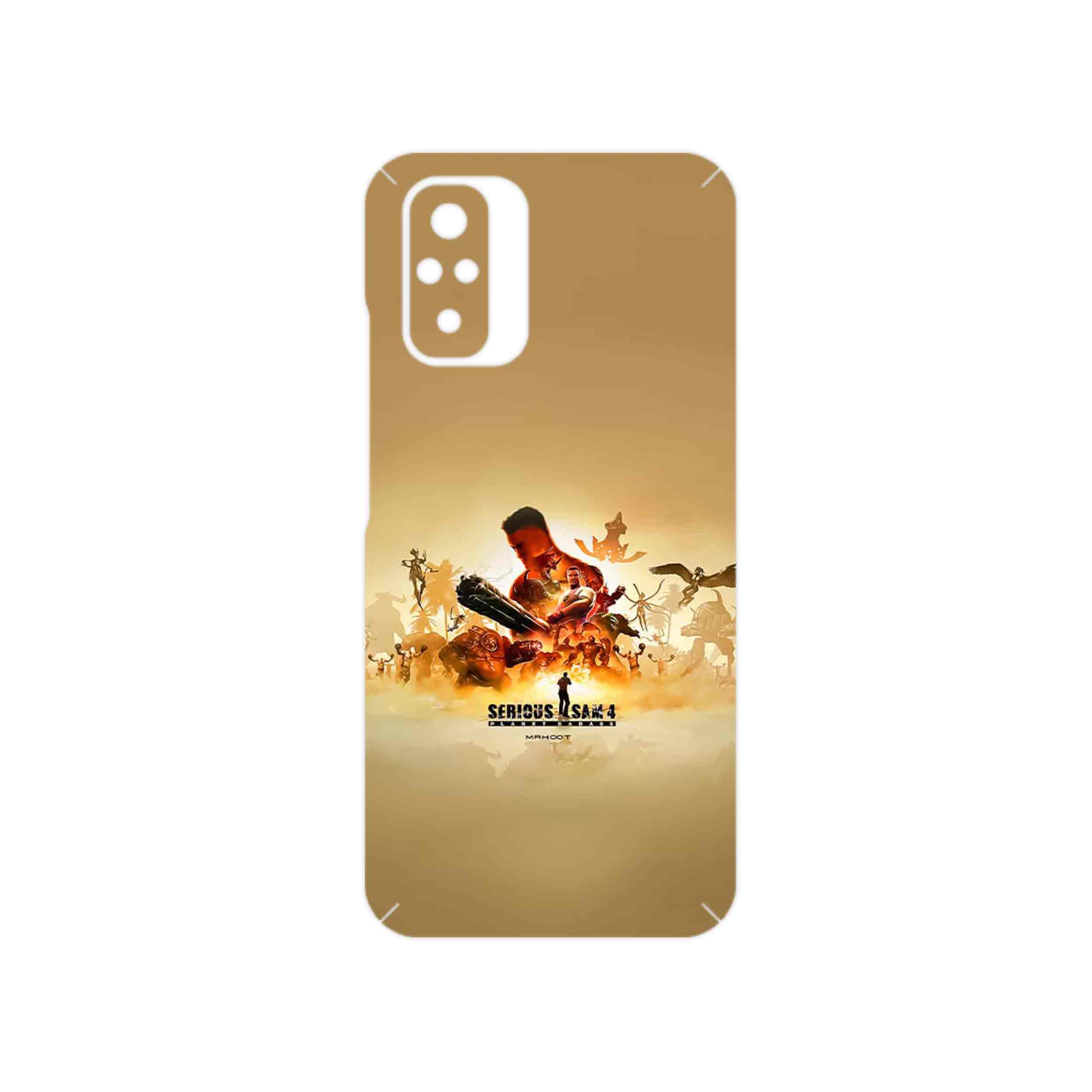 برچسب پوششی ماهوت مدل Serious Sam Game Series مناسب برای گوشی موبایل شیائومی Redmi Note 10s