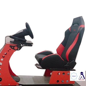 تجهیزات شبیه ساز رانندگی به همراه فرمان و صندلی ریکارو