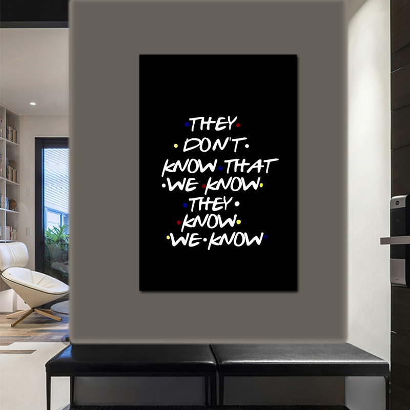 تابلو شاسی مدل فیلم و سریال طرح فرندز FRIENDS کد 03 | دنیای قاب