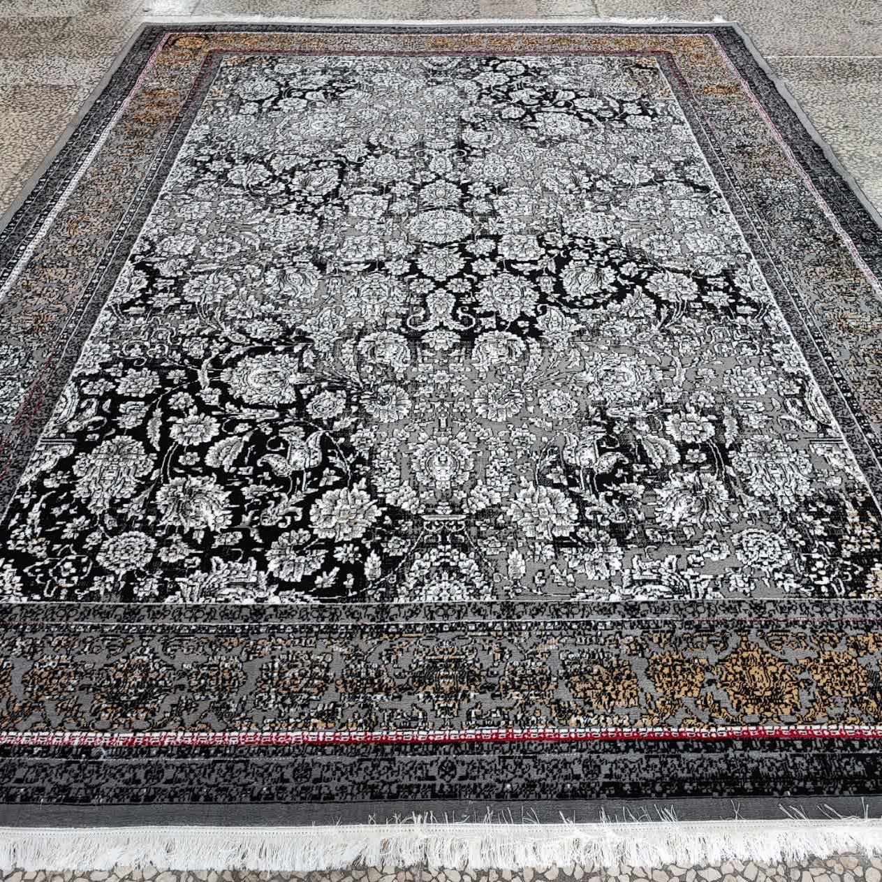 فرش 400شانه بی سی اف، طرح نگار، رنگ زمینه فیلی، 12متری با ضخامت خیلی عالی