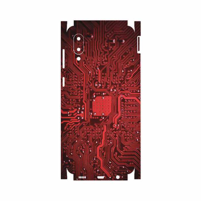 برچسب پوششی ماهوت مدل Red-Printed-Circuit-Board-FullSkin مناسب برای گوشی موبایل سامسونگ Galaxy M02
