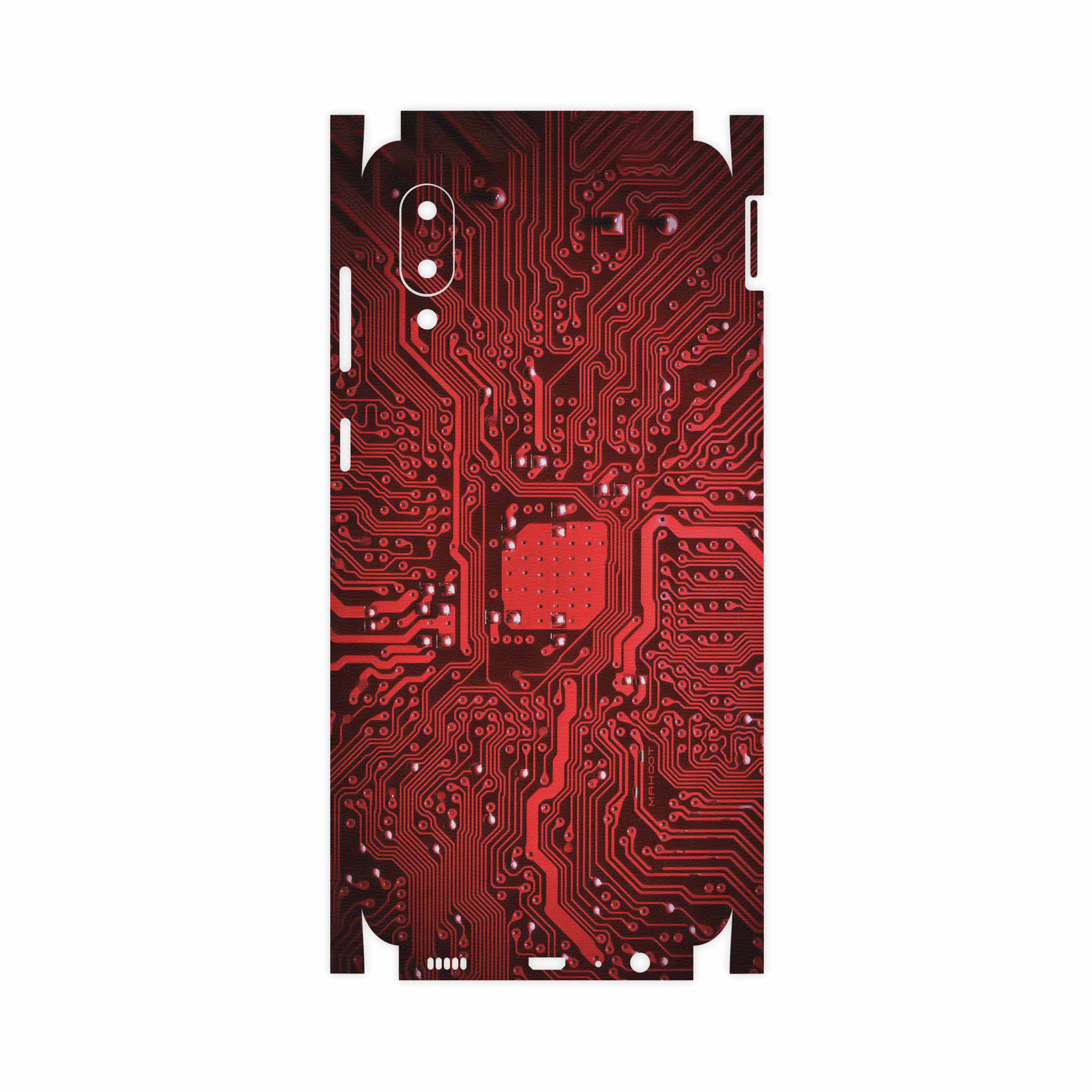 برچسب پوششی ماهوت مدل Red-Printed-Circuit-Board-FullSkin مناسب برای گوشی موبایل سامسونگ Galaxy M02