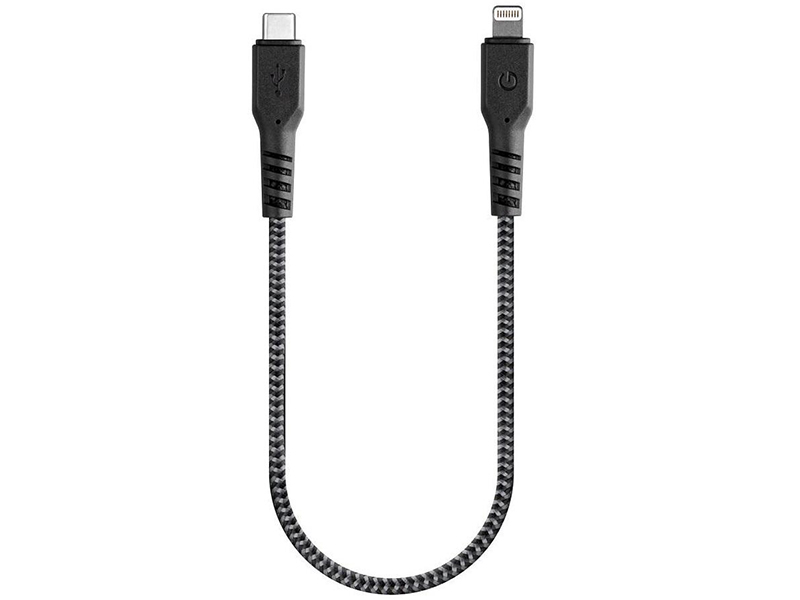 کابل فست شارژ Type-C به Lightning انرژیا مدل FibraTough به طول 30 سانتی‌متر