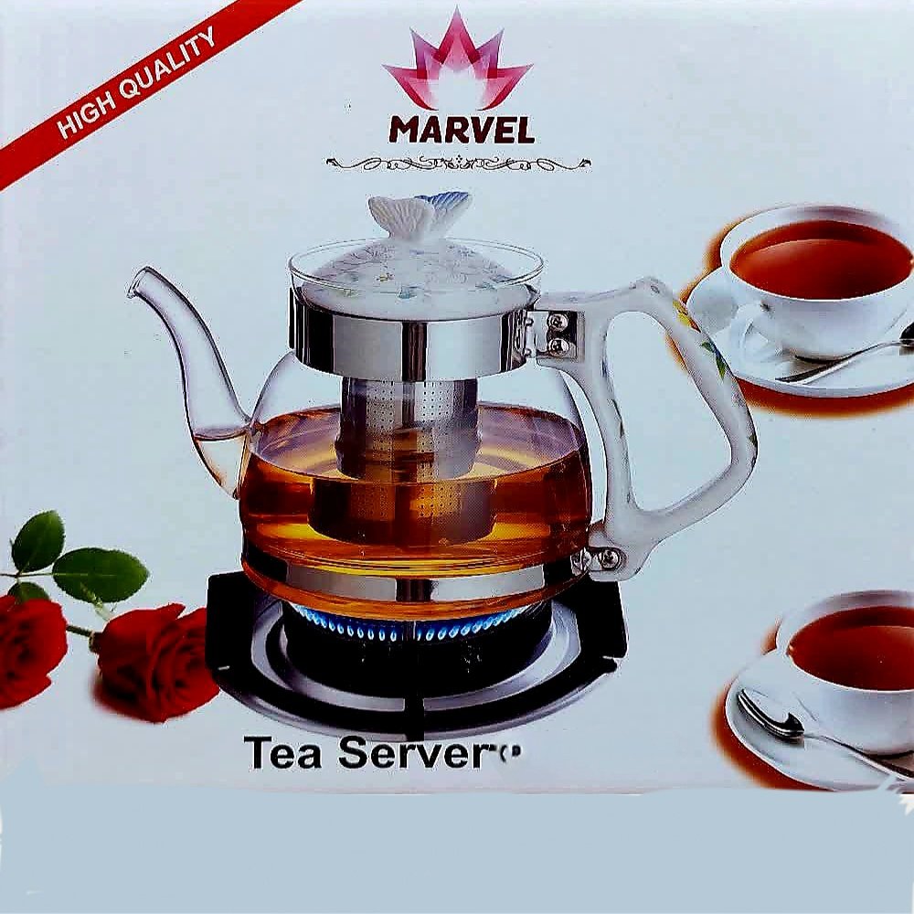 قوری پیرکس 600 میلی لیتر دسته چینی  کد F38