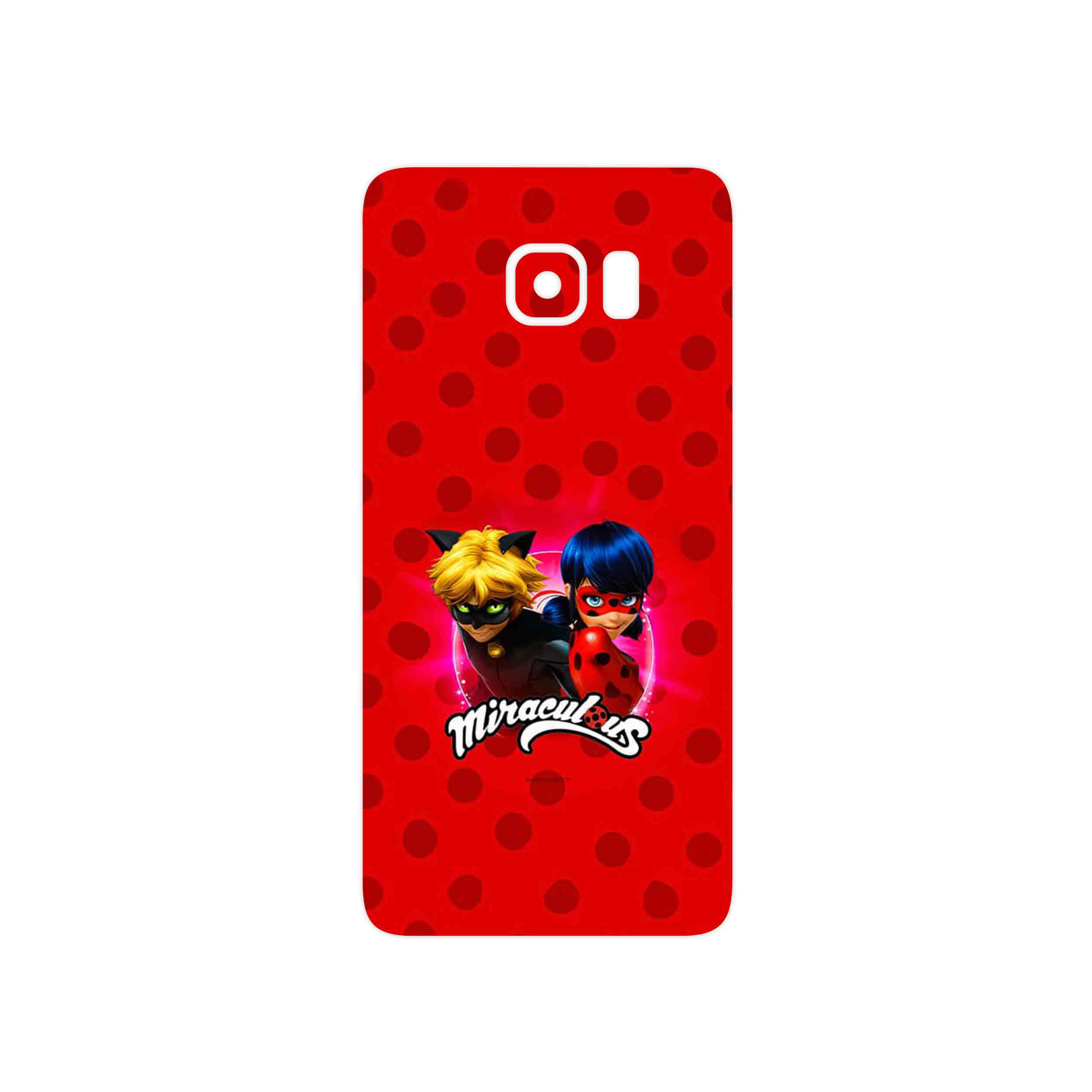 برچسب پوششی ماهوت مدل Ladybug and Cat Noir مناسب برای گوشی موبایل سامسونگ Galaxy S6 Edge