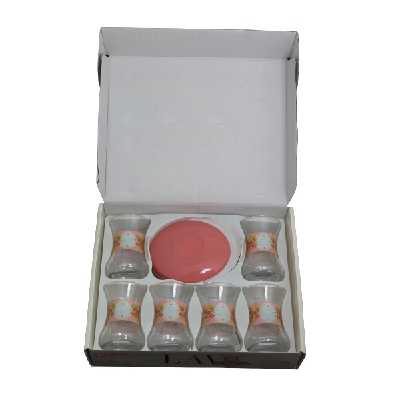 ست استکان و نعلبکی 12 پارچه لاو مدل DREAM PEMBES1