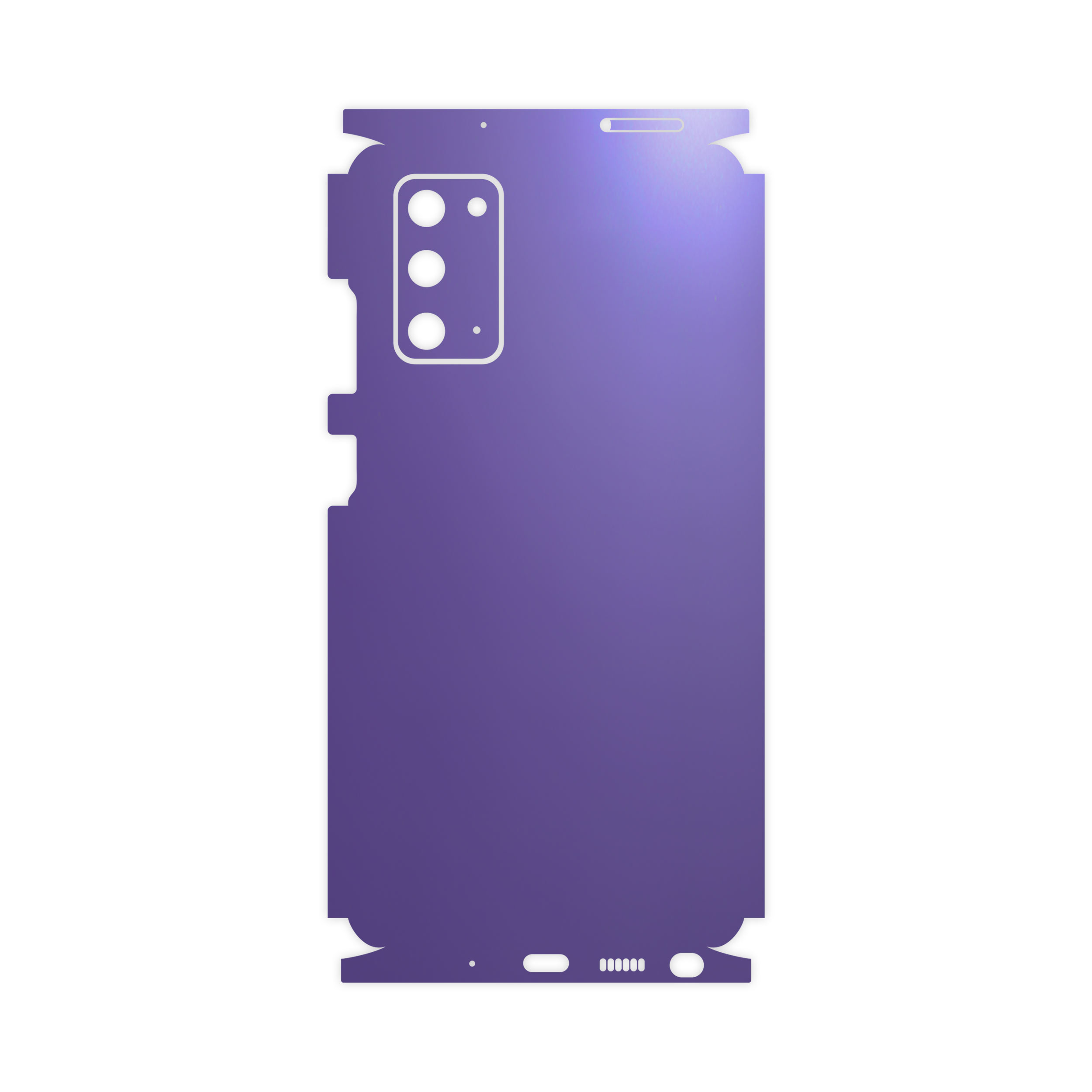 برچسب پوششی ماهوت مدل Full skin-Matte-BlueBerry مناسب برای گوشی موبایل سامسونگ Galaxy Note20