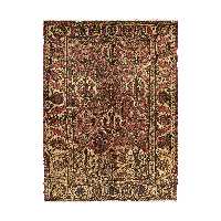 فرش قدیمی دستبافت 3 متری مدل خشتی کد 1008