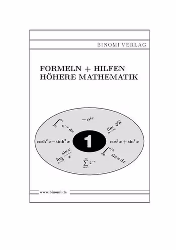 خرید و دانلود نسخه کامل کتاب Formeln   Hilfen Höhere Mathematik