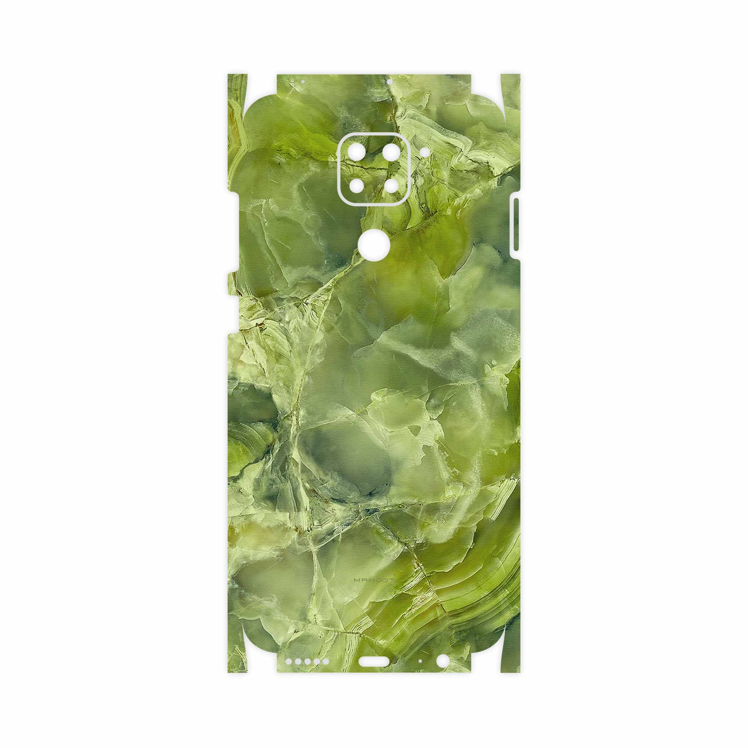 برچسب پوششی ماهوت مدل Green Crystal Marble-FullSkin مناسب برای گوشی موبایل شیائومی Redmi Note 9