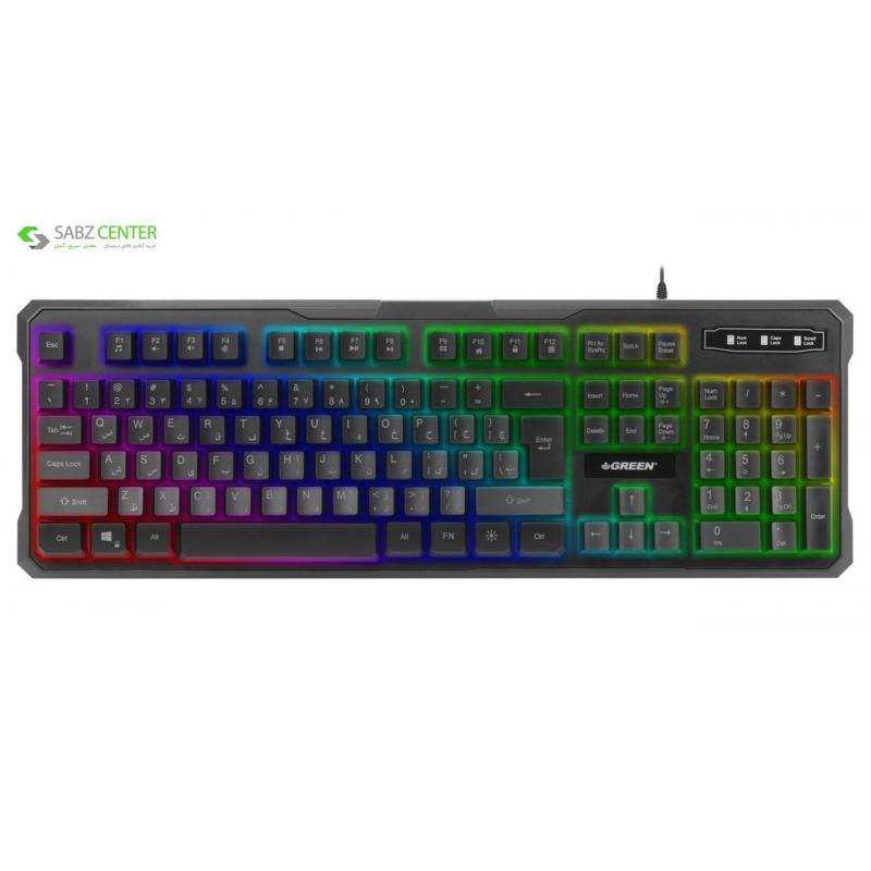 کیبورد مخصوص بازی گرین مدل GK601-RGB