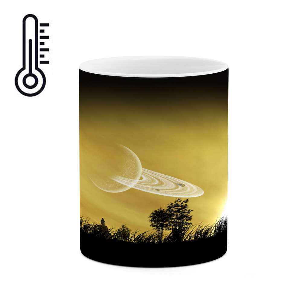 ماگ حرارتی کاکتی طرح نقاشی مدل mgh13522