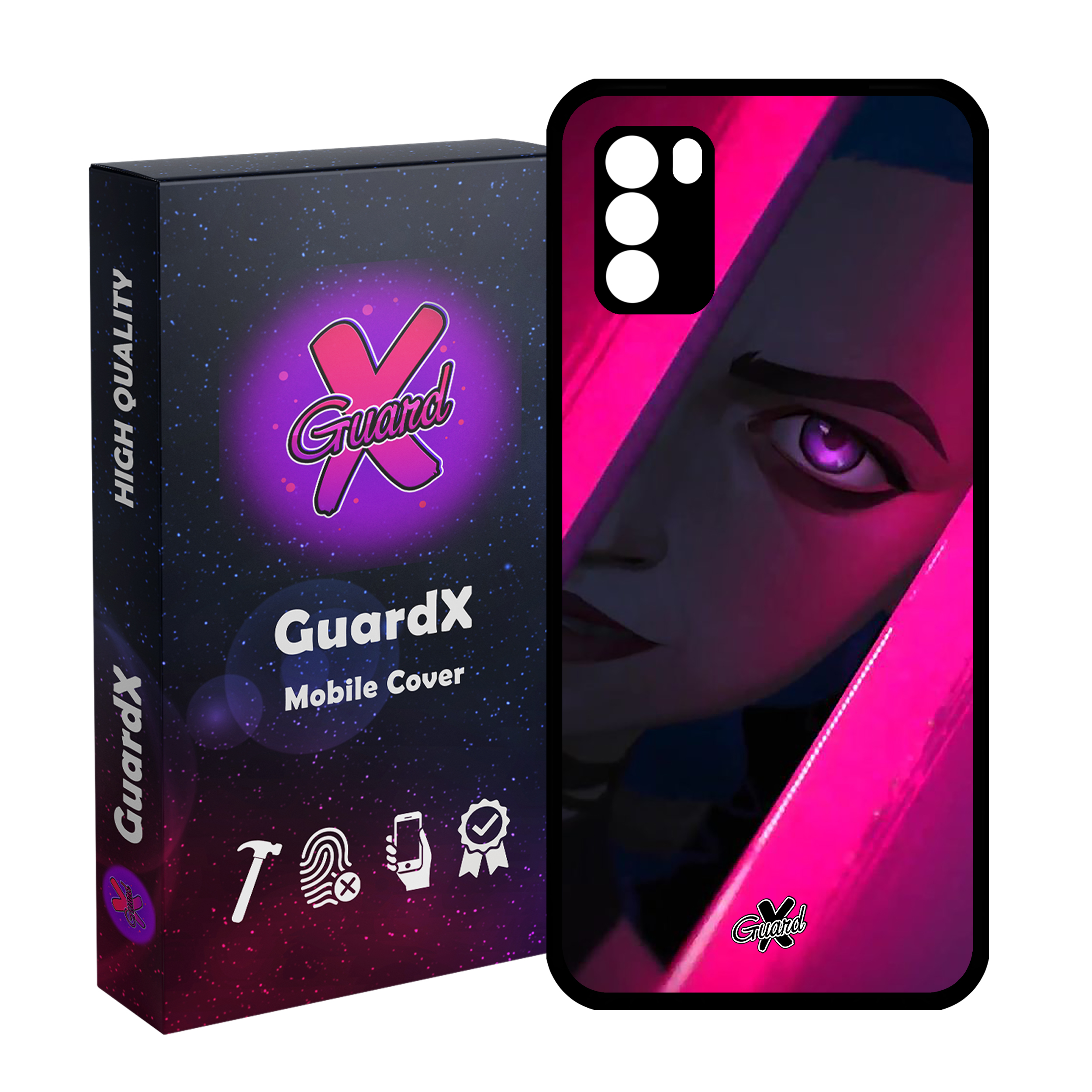 کاور گارد ایکس طرح Arcane مدل Glass10419 مناسب برای گوشی موبایل شیائومی Poco M3