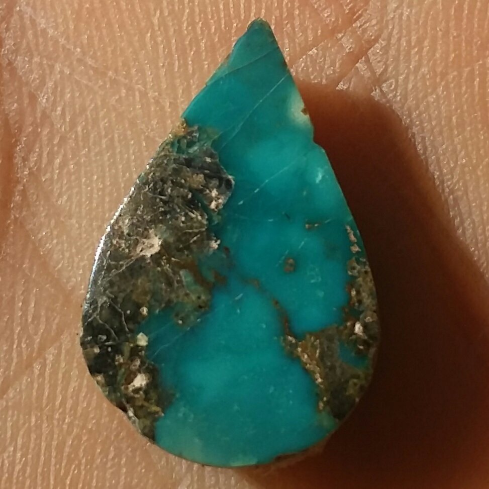 نگین فیروزه نیشابور بسیاار فاخر دیدنی کاملا طبیعی محشر تراش فانتزی