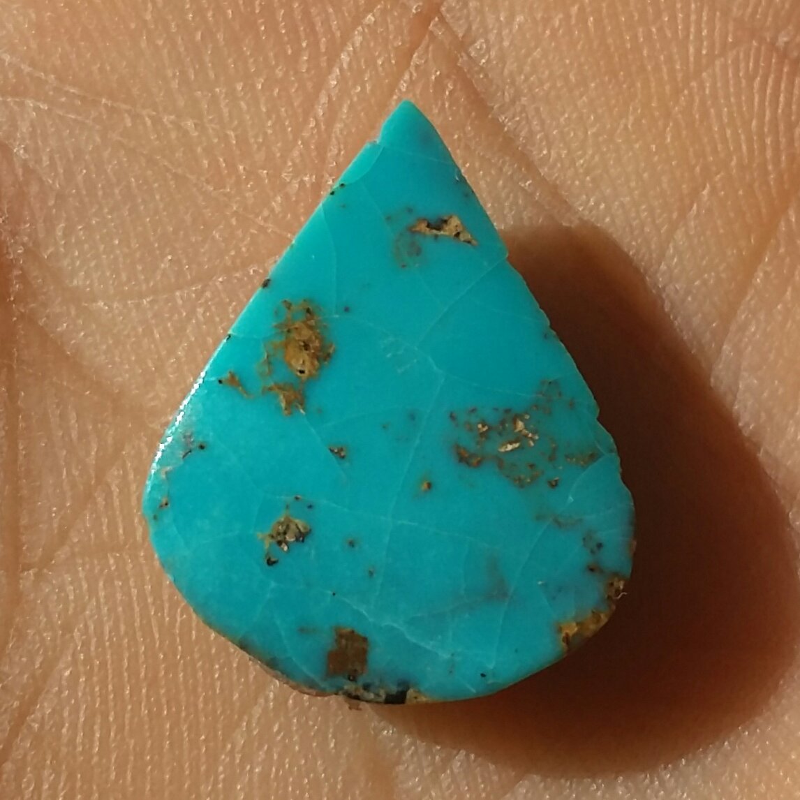 نگین فیروزه نیشابور آبی بسیاار فاخر دیدنی کاملا طبیعی محشر