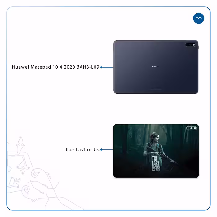 برچسب پوششی ماهوت مدل The Last of Us مناسب برای تبلت هوآوی Matepad 10.4 2020 BAH3-L09