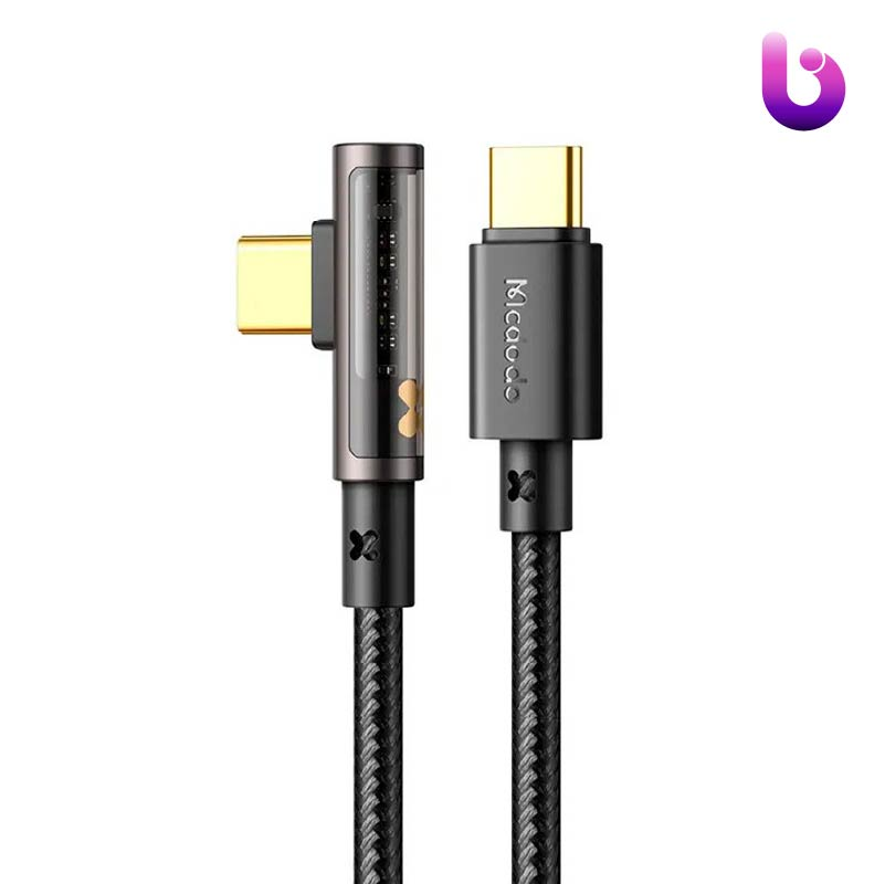 کابل تبدیل فست شارژ Mcdodo CA-3400 Type-C To Type-C 5A PD 100W 1.2m یکسر L