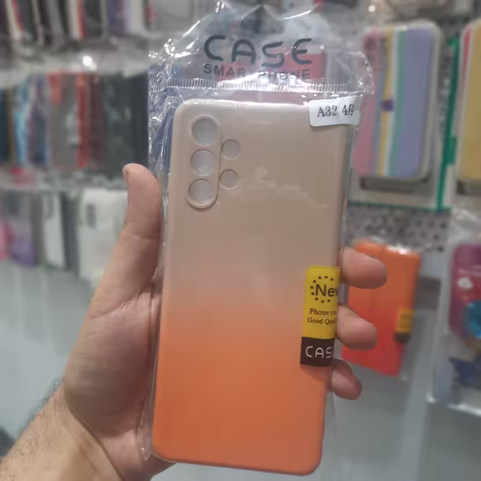 کاور سیلیکونی گوشی سامسونگ a32 دو رنگ 4g رنگ زیبا