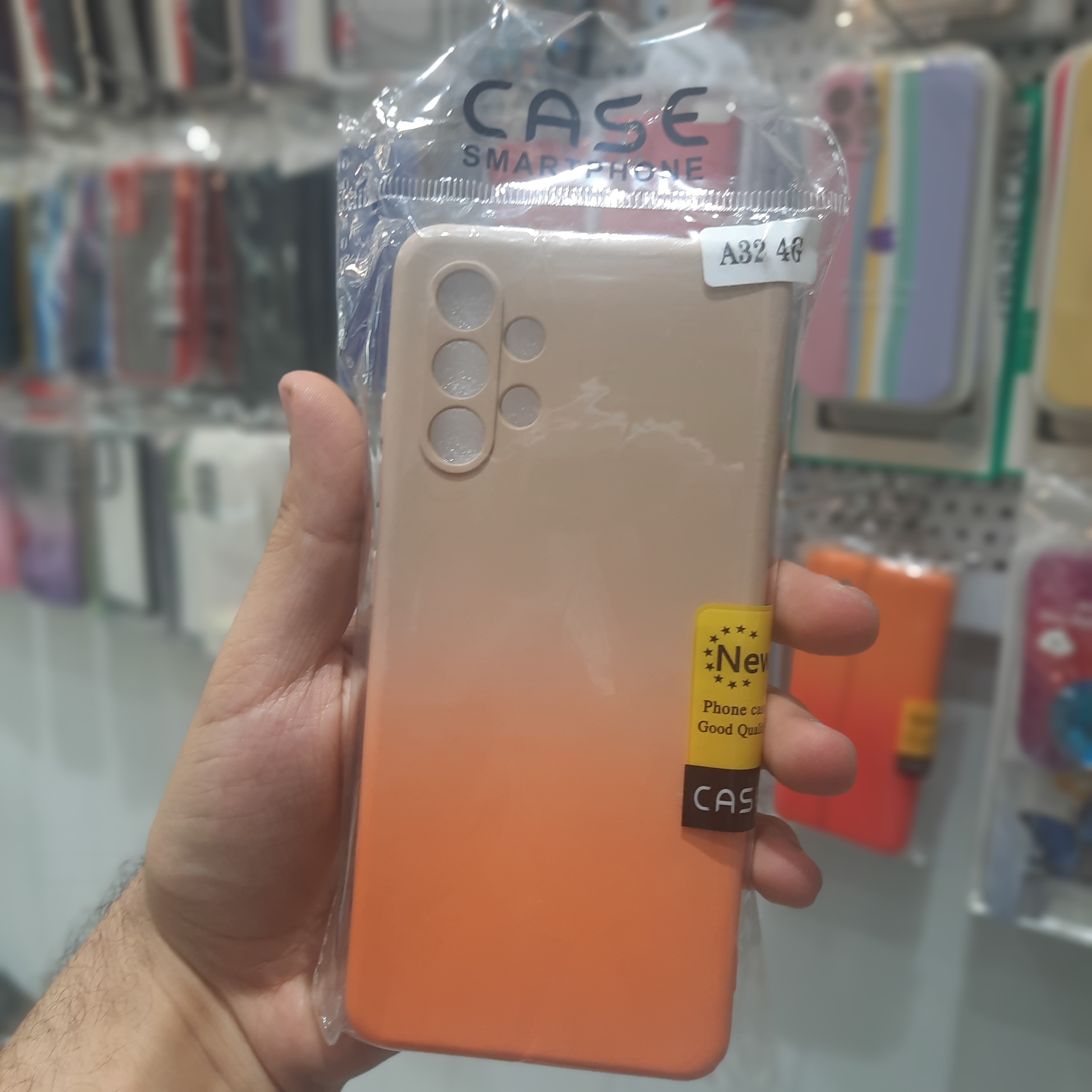 کاور سیلیکونی گوشی سامسونگ a32 دو رنگ 4g رنگ زیبا