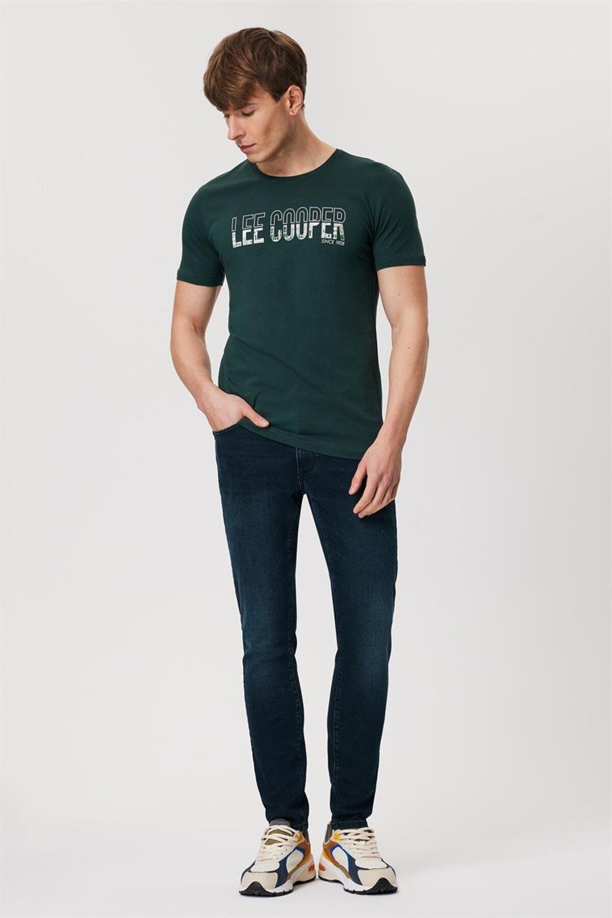 شلوار جین سبز مردانه جف سنگ جزیره Lee Cooper