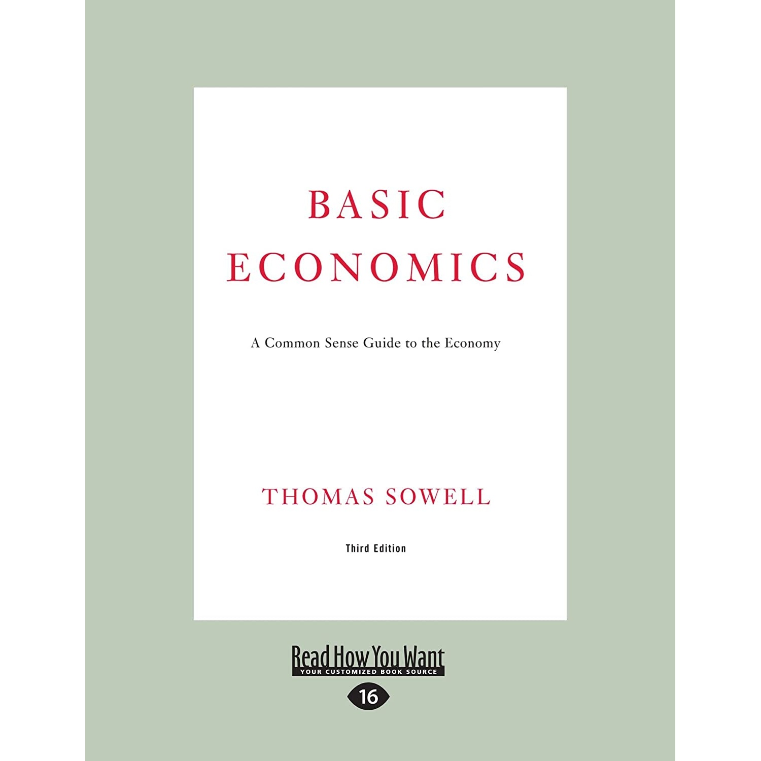 کتاب Basic Economics اثر Thomas Sowell انتشارات ReadHowYouWant