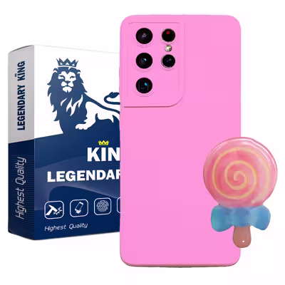 کاور لاین کینگ مدل Redabnabat مناسب برای گوشی موبایل سامسونگ Galaxy S21 Ultra به همراه پایه نگهدارنده