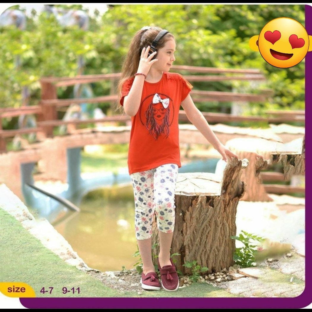 تیشرت و ساپورت دخترانه سایز 50