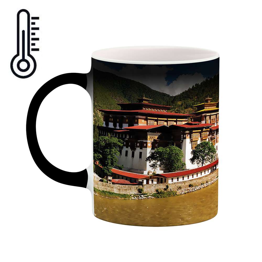 ماگ حرارتی طرح خانه ساحلی مدل mgh02746