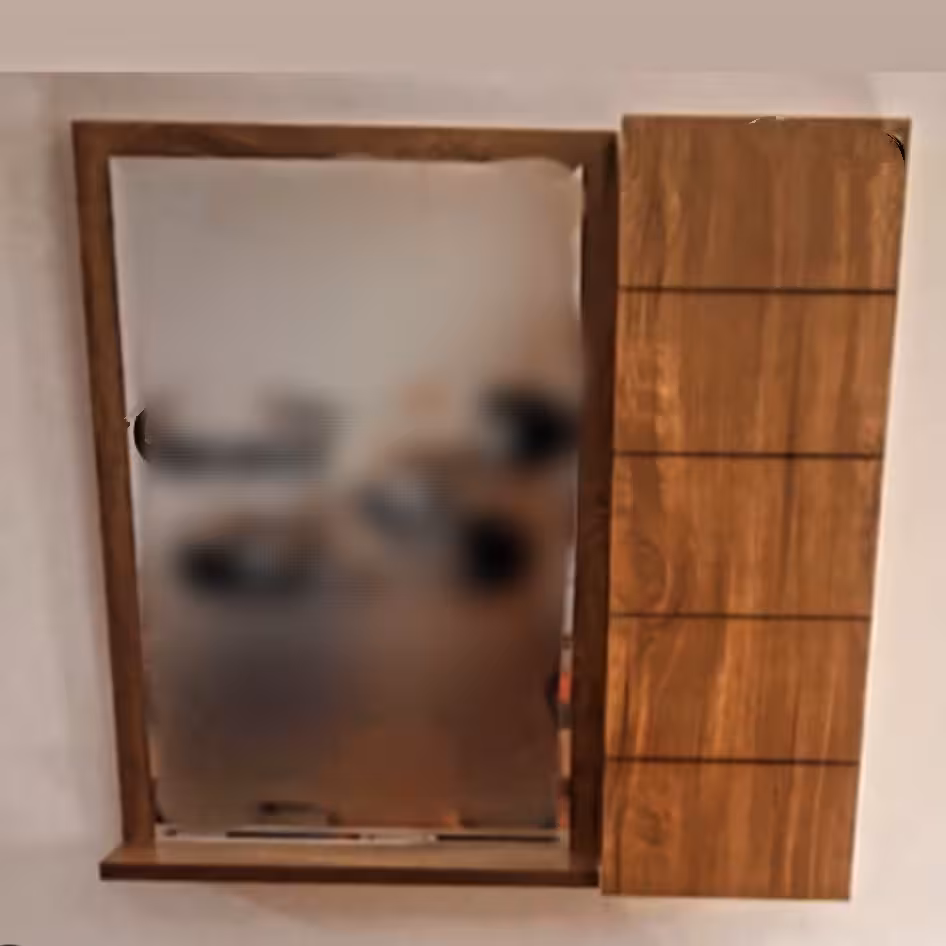 آیینه باکس طرح چوب 60در60( ارسال با تیپاکس و پس کرایه)
