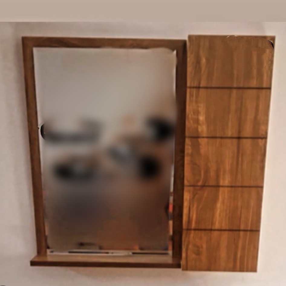 آیینه باکس طرح چوب 60در60( ارسال با تیپاکس و پس کرایه)