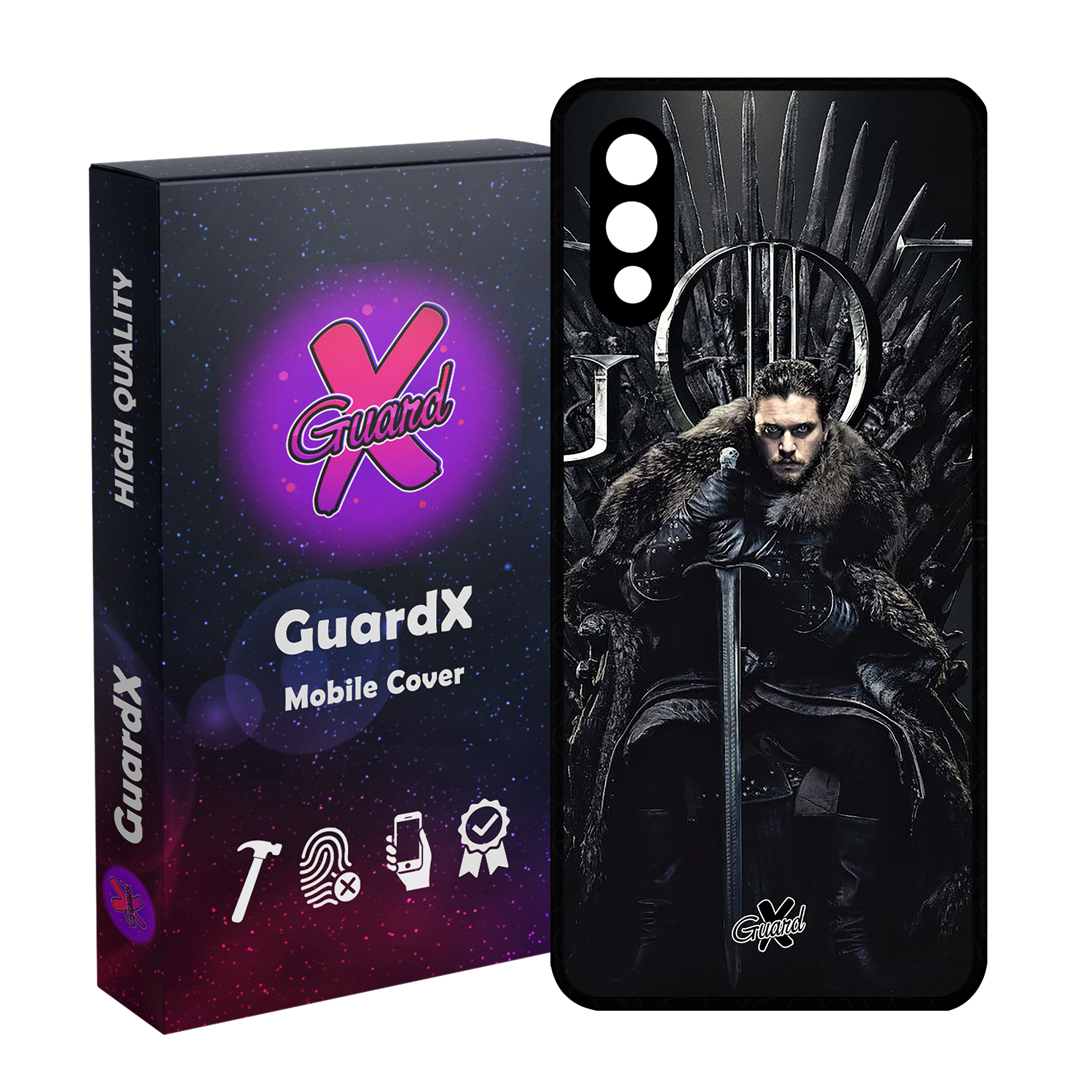 کاور گارد ایکس طرح Jon Snow مدل Glass10416 مناسب برای گوشی موبایل سامسونگ Galaxy A02 / M02
