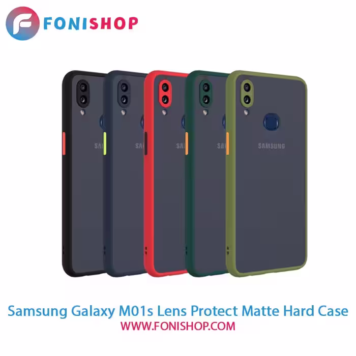 قاب ، کاور پشت مات محافظ لنزدار سامسونگ Samsung Galaxy M01s