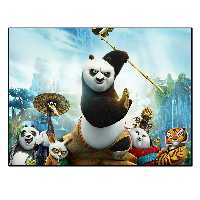 تابلو شاسی بکلیت طرح پاندای کونگ فو کار مدل SH-13666